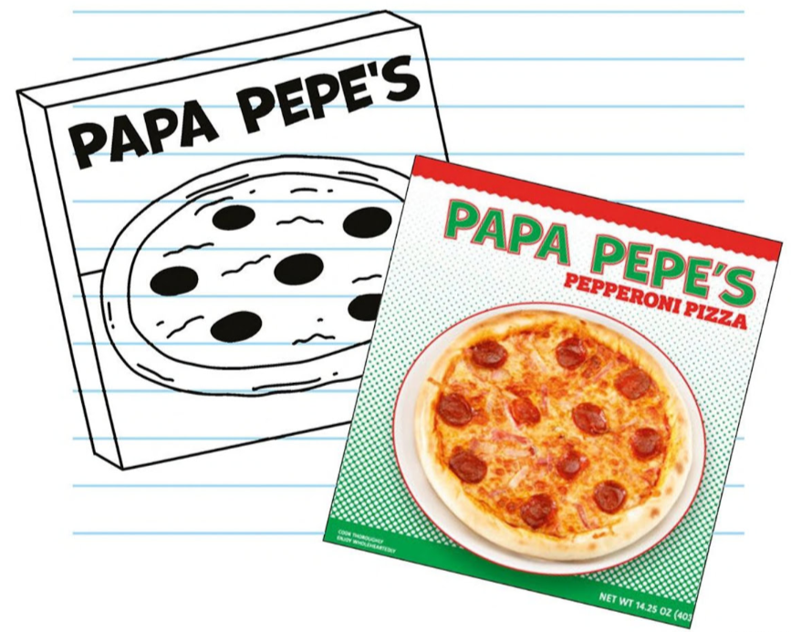 Papa Pepe's in the book and the movie.